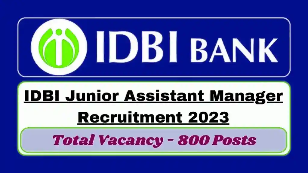 IDBI Junior Assistant Manager 2023